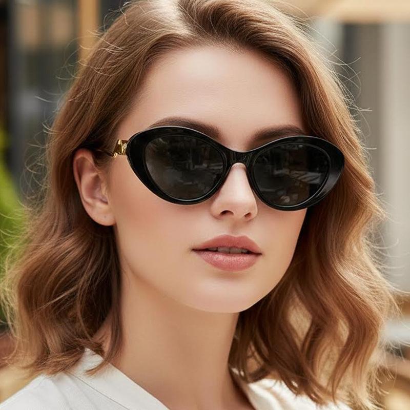 Women's Sunglasses - Unisex Retro Oval Cat-eye Sunglasses