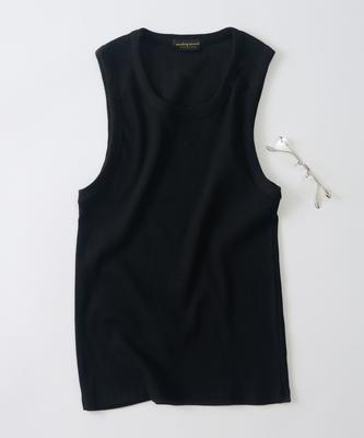 ANALOG MOOD Low Mood Ribbed Sleeveless (Black)