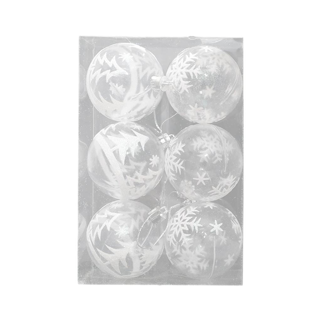 6 Pieces Christmas Balls Christmas Tree Decoration Ornaments for Party Home