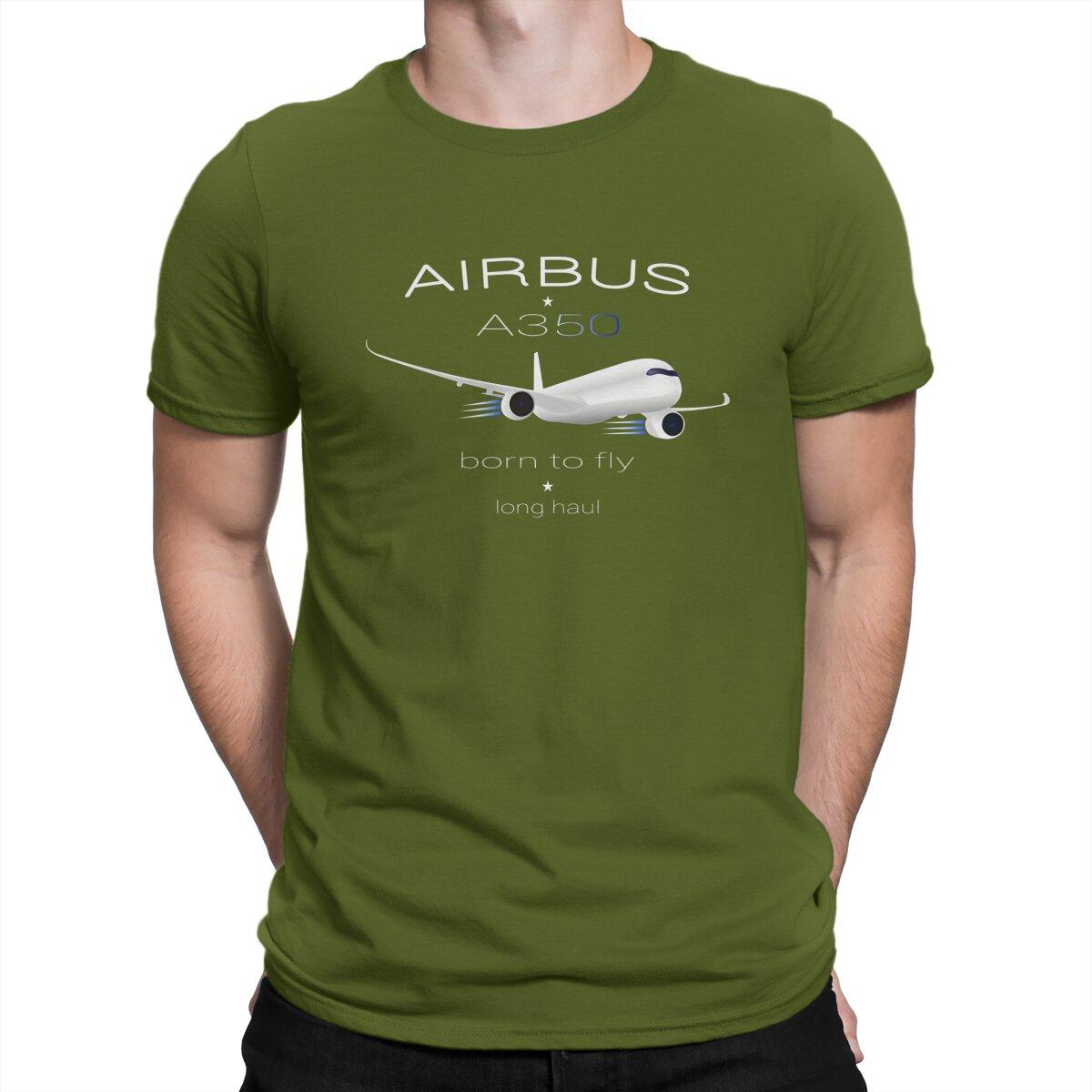 

Funny Aircraft Modern T-Shirt Men Crewneck Pure Cotton T Shirt Airbus Short Sleeve Tees Gift Idea Clothes 4XL