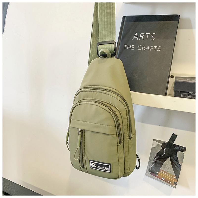 

Unisex breast bag fashionable new trendy commuter small satchel versatile single shoulder casual messenger chest bag зелёный