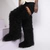 Fashion IPPEUM Winter Fur Boots 2025 Knee High Boots For Women Over The Knee Shoes Plush Long Boots