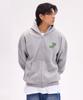 Astral Projection Graffiti Oversized Wide Shoulder Zip-Up Hoodie_Melange
