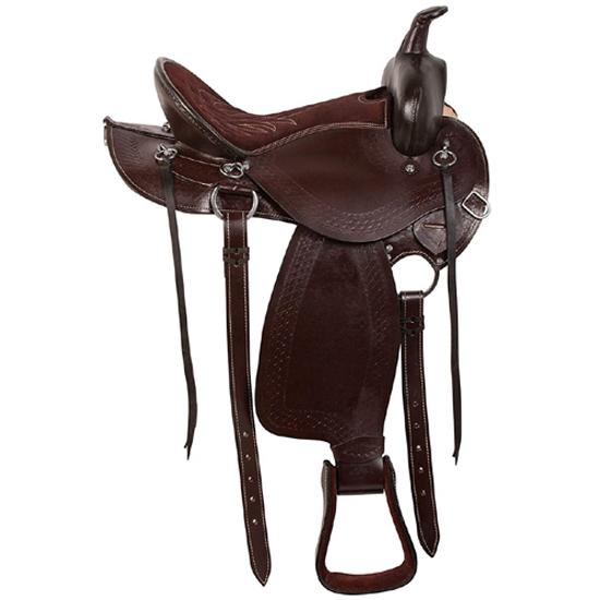 Western Barrel Show Leather Horse Saddle Tack