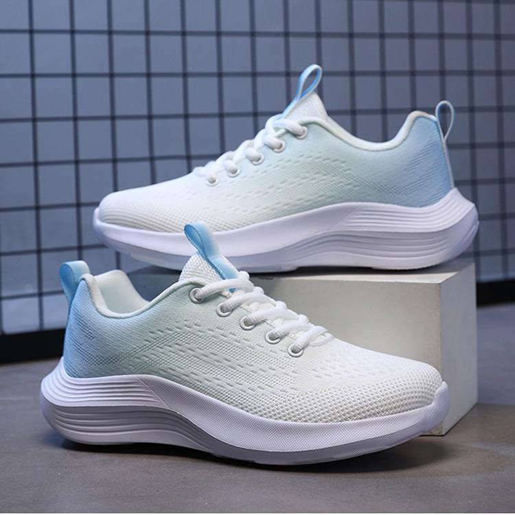 Sports Women's Shoes 2025 Spring and Summer New Breathable Fly-woven Mesh Fashion Casual Running Shoes Women's Non-slip and Wear-resistant Walking 