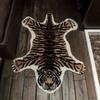 1pc Tiger Print Rug Faux Tiger Fur Non-Slip Mat Area Rug For Home Decor Animal Print Rug Carpet