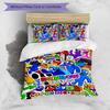 3pcs Custom Name Rainbow Friends Bedding Set Duvet Cover Closure Includes 1 Duvet Cover & 2 Pillowcases for All Seasons Bedroom Decor