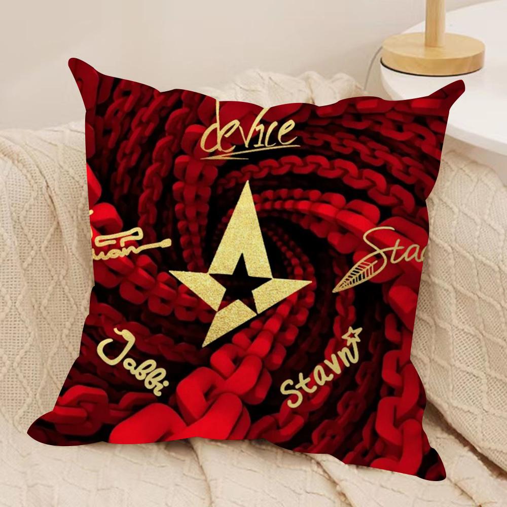Team AASTRalis Cushion Cover Short Plush Doublesided Print Square Throw Pillow Covers Sofa Home Cushion Decor