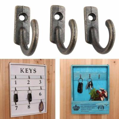 10PCS Screws Mounted Antique Vintage Bronze Hanging Wall Hook Kitchen Supplies Rack Hanger Key Holder