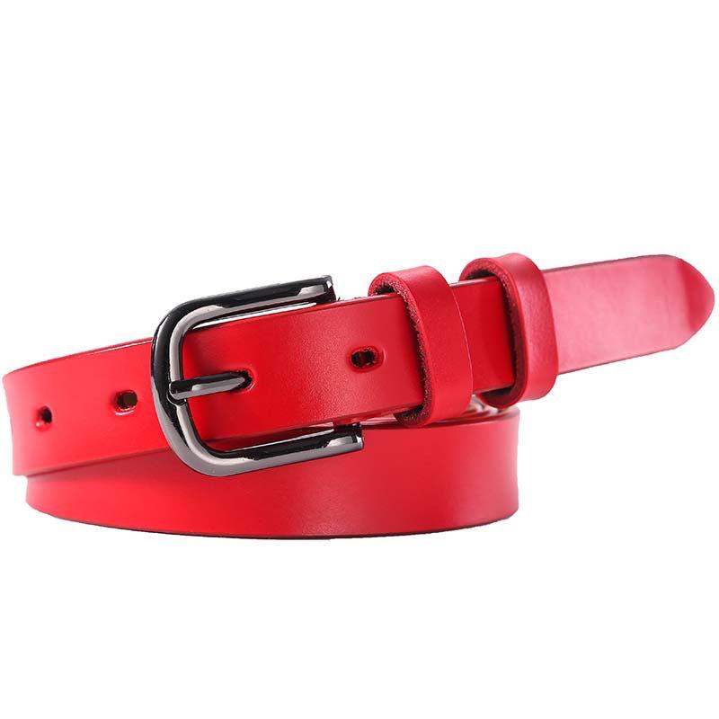 Plus Size Women's Genuine Cowhide Leather Belt - Casual and Versatile.