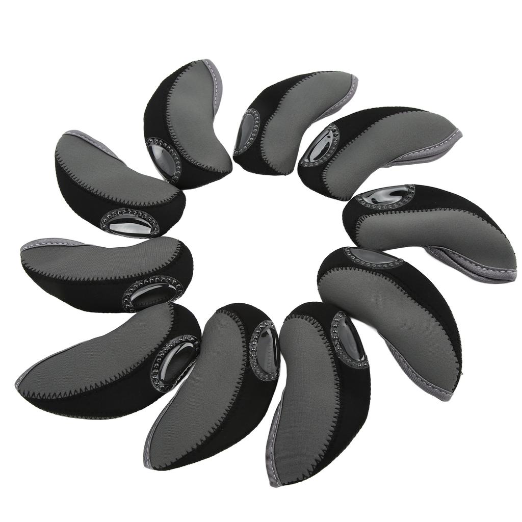 Zestaw 10 sztuk Pokrowce na Główki Żelazek do Golfa Zestaw Pokrowców na Główki Żelazek do Golfa Pokrowiec Ochronny na Główkę Kija Golfowego