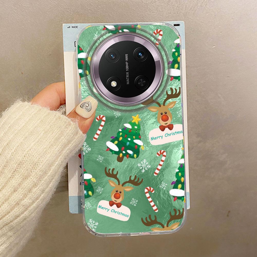 Merry Christmas Elk Tree Phone Case for Honor X9a X9c X9b X8b X8a X8c X7c X7b X6c 400 200 90 Smart Pro Magic7 6 5 70 Lite Cover