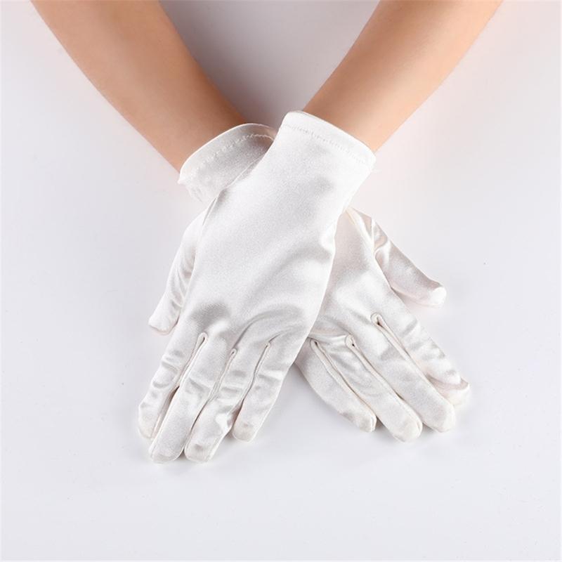 Kurze Handschuhe für formelle Veranstaltungen, Party-Kostümhandschuhe, elegante Zeremonienhandschuhe, Erwachsenen-Unisex-Bühnenauftritte, Handhandschuhe