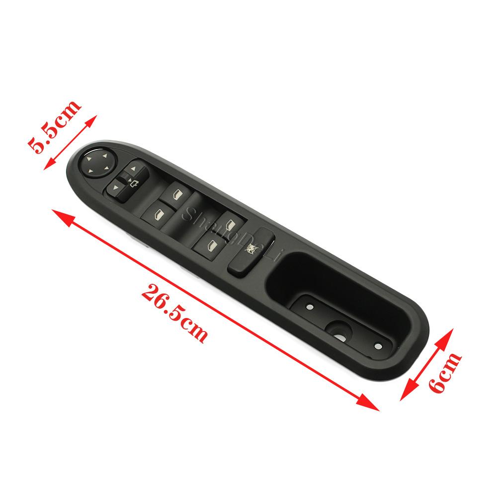 Front Left Driver Side Power Window Switch 6554.ER For Peugeot 407 Electric Window Lifter Control Button
