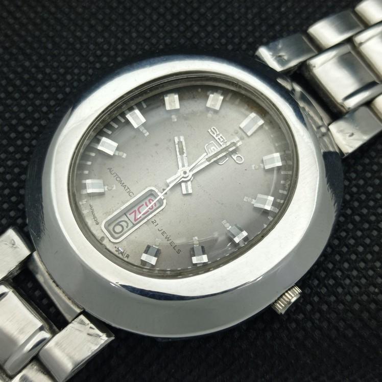 USED VINTAGE SEIKO 5 AUTOMATIC 6319A JAPAN MENS DATE WATCH 621d-a415807-2 SKU621d-a415807