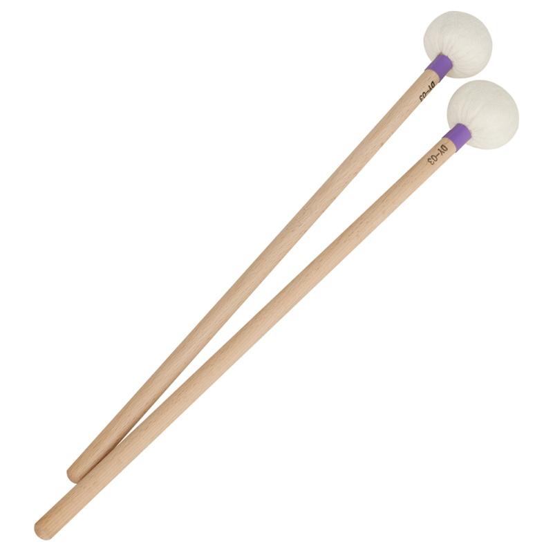1 Pair Of Dy-03 High-quality Felt + Maple Timpani Sticks Oval Shape Stable Combination Precision