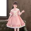 Girls Short Sleeve Princess Dress Cute Long Kids Over 4 Years Old
