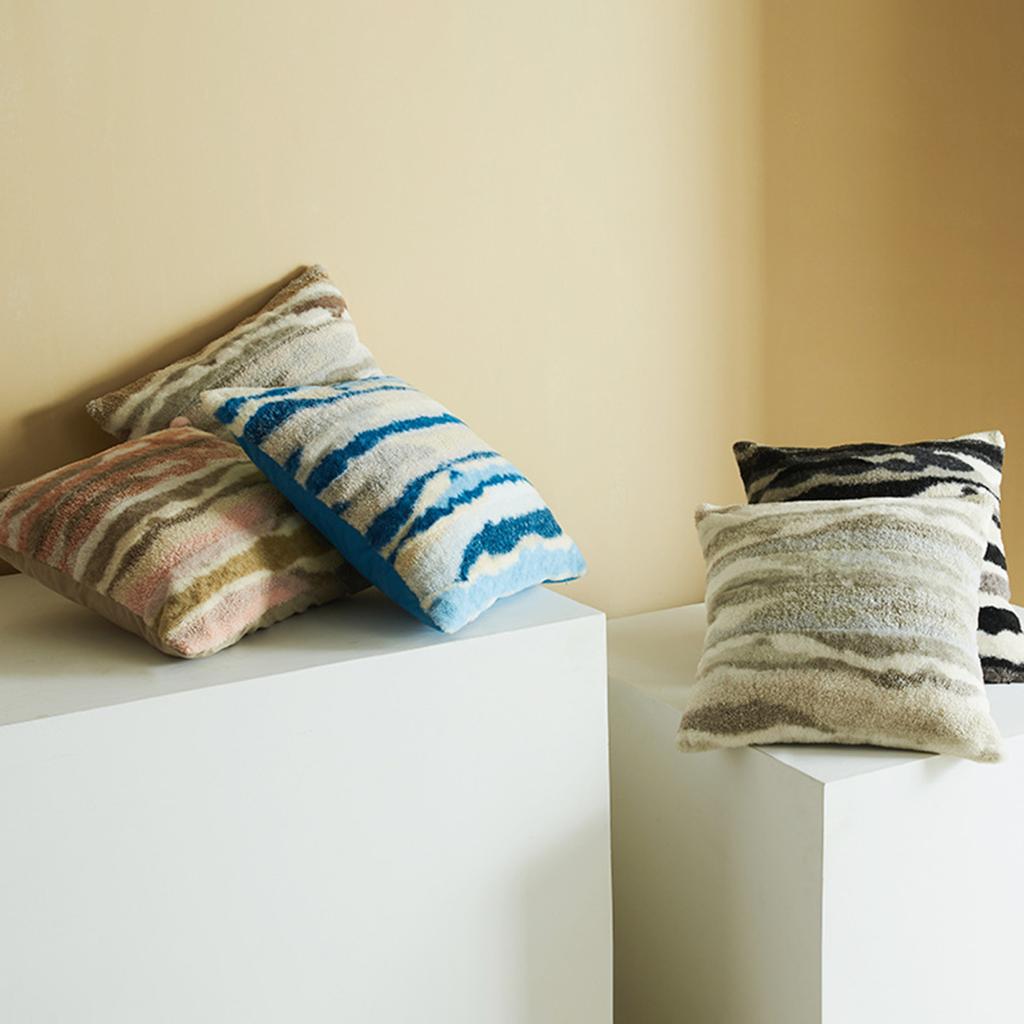 Fronha Yousheng texturizada com zíper oculto, capa de almofada de pelúcia para decoração de sofá, sala de estar e quarto