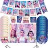 Décorations de Fête KPOP Monster Hunter pour Groupe de Filles: Ensemble de vaisselle jetable, gobelets, serviettes, nappe, toile de fond et bannière