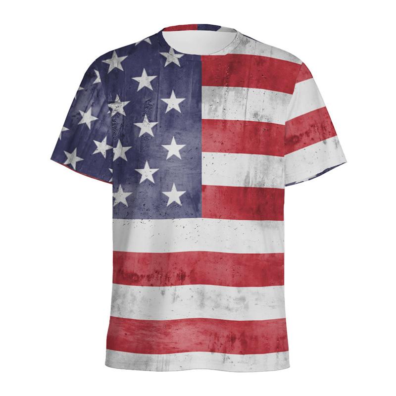 USA American Flag T-Shirts 3D Print Men Women Fashion
