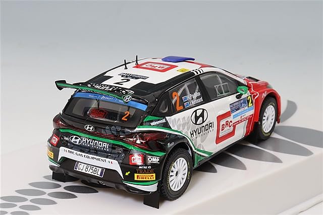 IXO Hyundai i20 N Rally2 2023 Rally Serras de Fafe Winner Kennard 1/43 #2 H. Paddon/J. (European Champion)