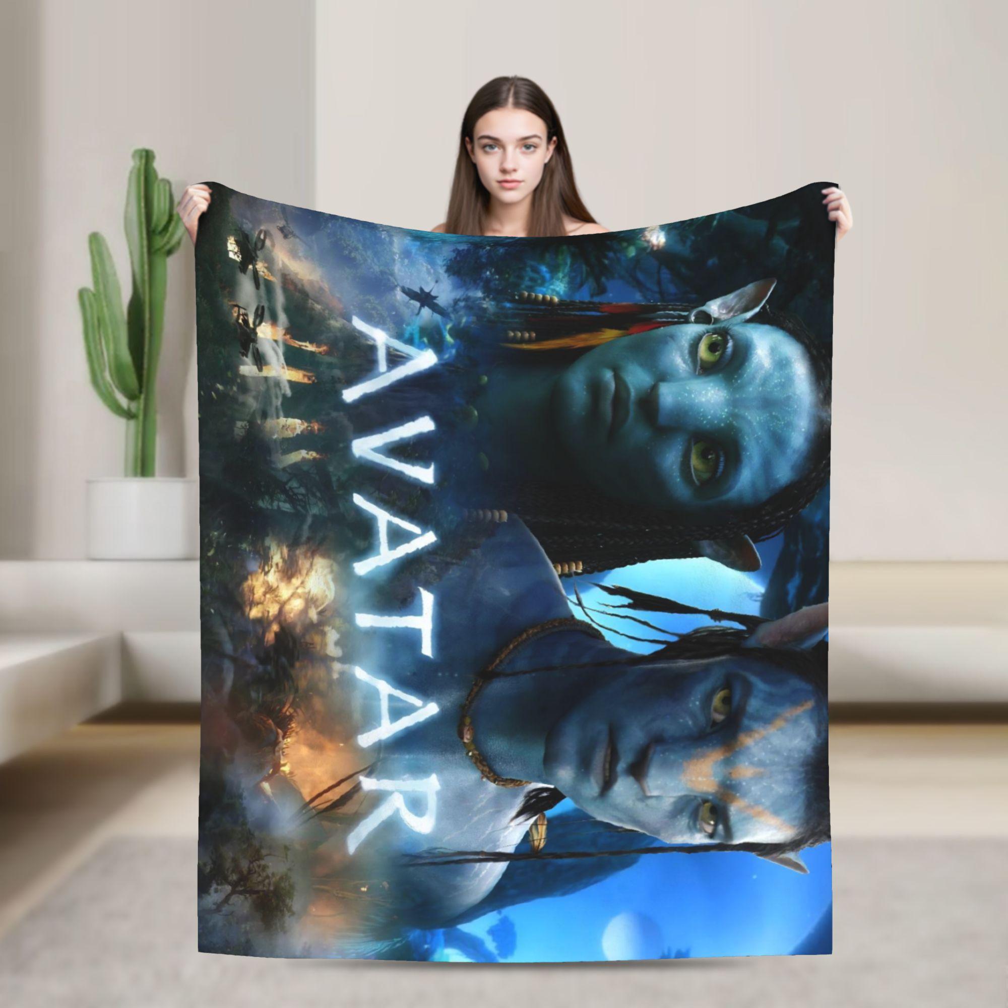 

Sci-Fi Avatar Fire and Ash Movie Blanket Fleece Warm Throw Blanket for Outdoor Travel Bed Rug 75x90cm