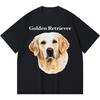 Outdoor Casual Summer Kids Tshirt Golden Retriever Printing Tees Funny Harajuku Style Fashion Short Sleeved Children's Clothing