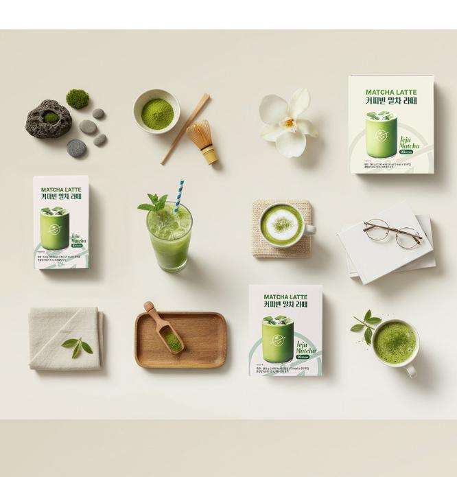 Coffee Bean Matcha Latte Stick 8 Sticks – Rich Green Tea Latte Mix