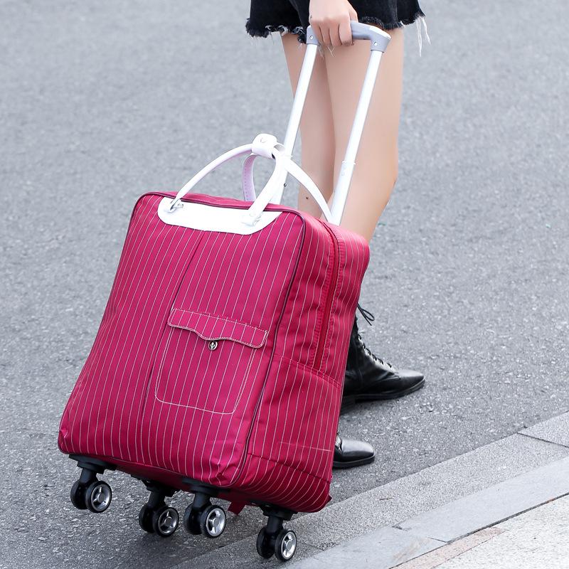 Large Capacity Korean-Style Trolley Backpack for Students, Ideal for Short Trips, Customizable with Logo Printing