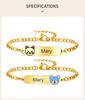 Pulseira de Identificação com Barra de Nome para Bebê Personalizada, Gravação Gratuita de Nome Personalizado, Presente de Aniversário para Recém-Nascidos a Crianças