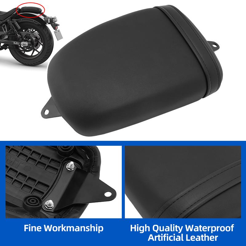 Motorcycle PU Leather Rear Passenger Seats Pillion Solo Seat Pad Cushion For Honda Rebel 1100 CMX1100 CMX 1100 2025-2025