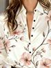 Women's Spring-summer Elegant Blouse with a High-class Print, Suitable for Work Trips