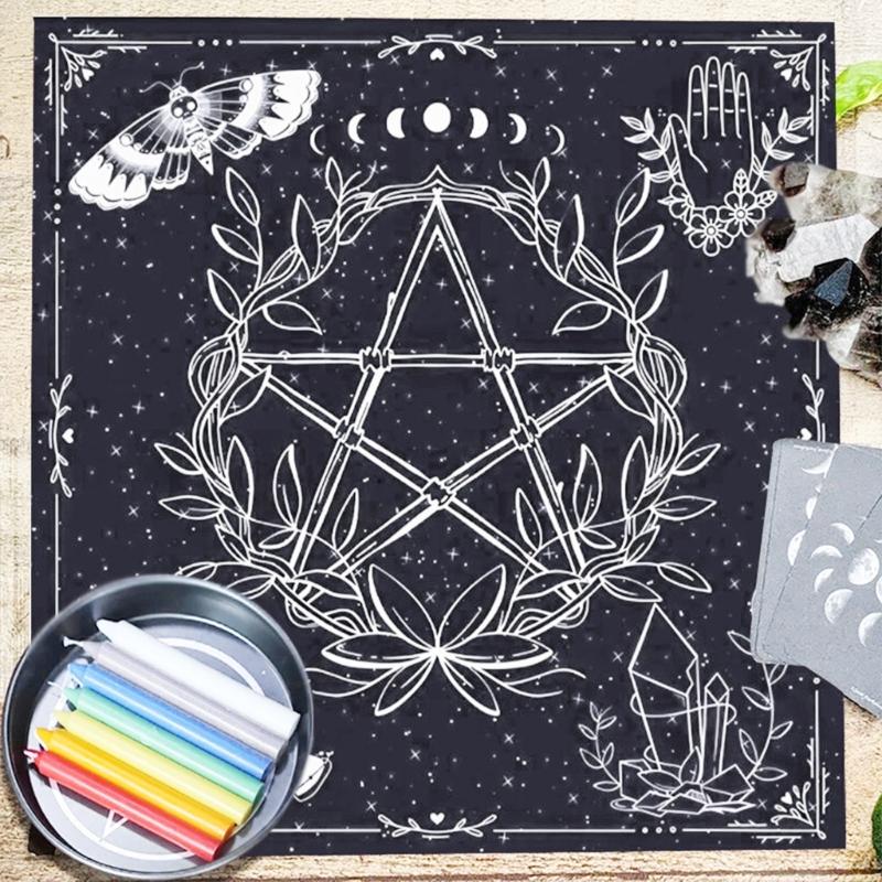 Metaphysical Game Mat Pendulum Divinations Altar Tablecloth Board Game Card Pad