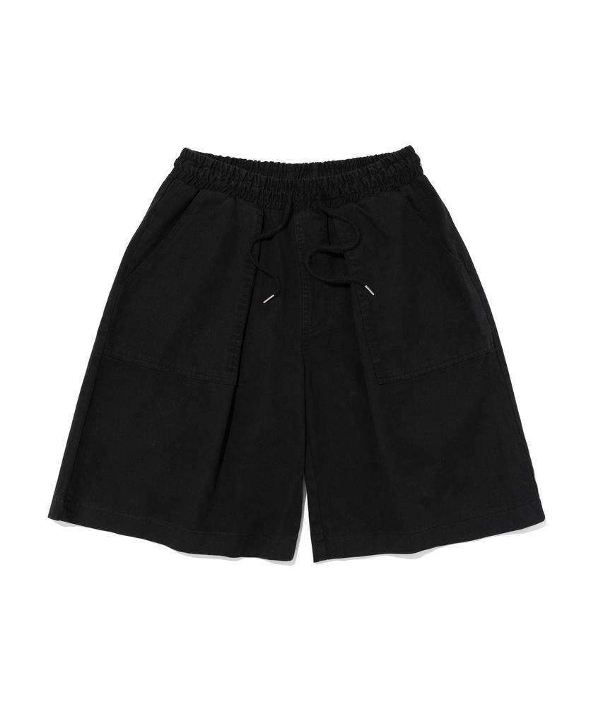 OTHERFITS Cotton Fatigue Bermuda Pants (Black)