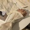 Pearl Buckle Embroidery Flower Ice Silk Sleeves Sun Flower Sunscreen Sleeve Cute   Outdoor