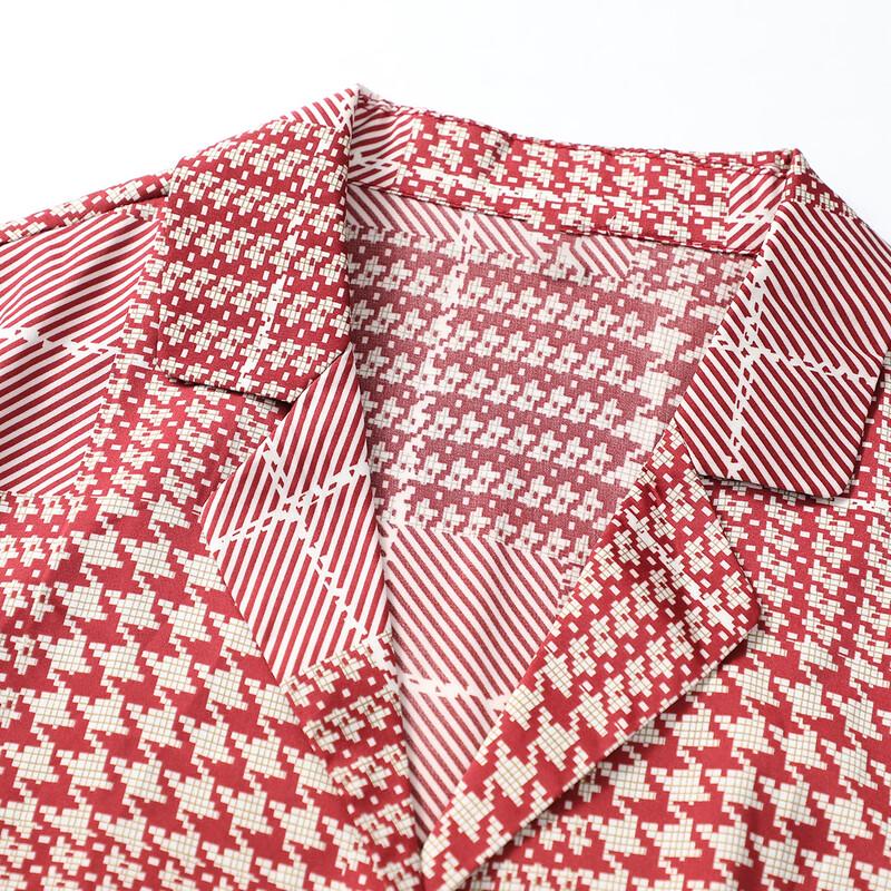 Pastel Women's Vintage Plaid Short-Sleeve Midi Dress