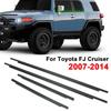 4PCS Car Door Window Glass Window Seal Moulding Trim for Toyota FJ Cruiser 2007-2014