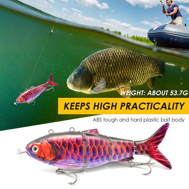 Robotic Fishing Lure USB Charging Multi Jointed Swimbait Smart Auto Swimming Fishing Baits Fishing Accessories For Outdoor