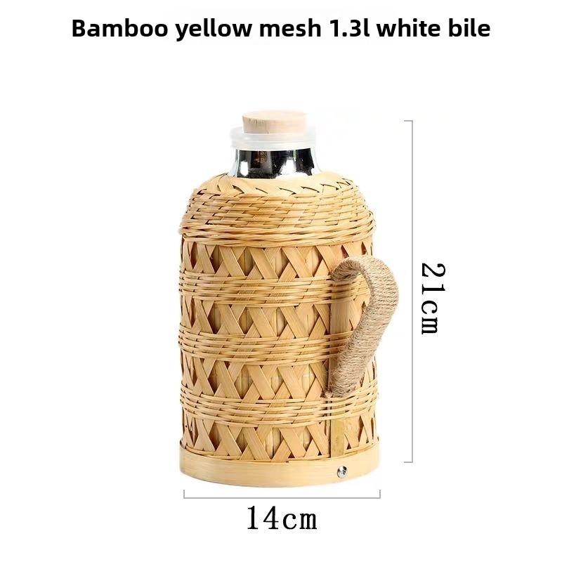 Термос-фляга, бытовой термос-чайник, стеклянный ретро чайник для чайной комнаты, старомодный термос с полым внутренним вкладышем,