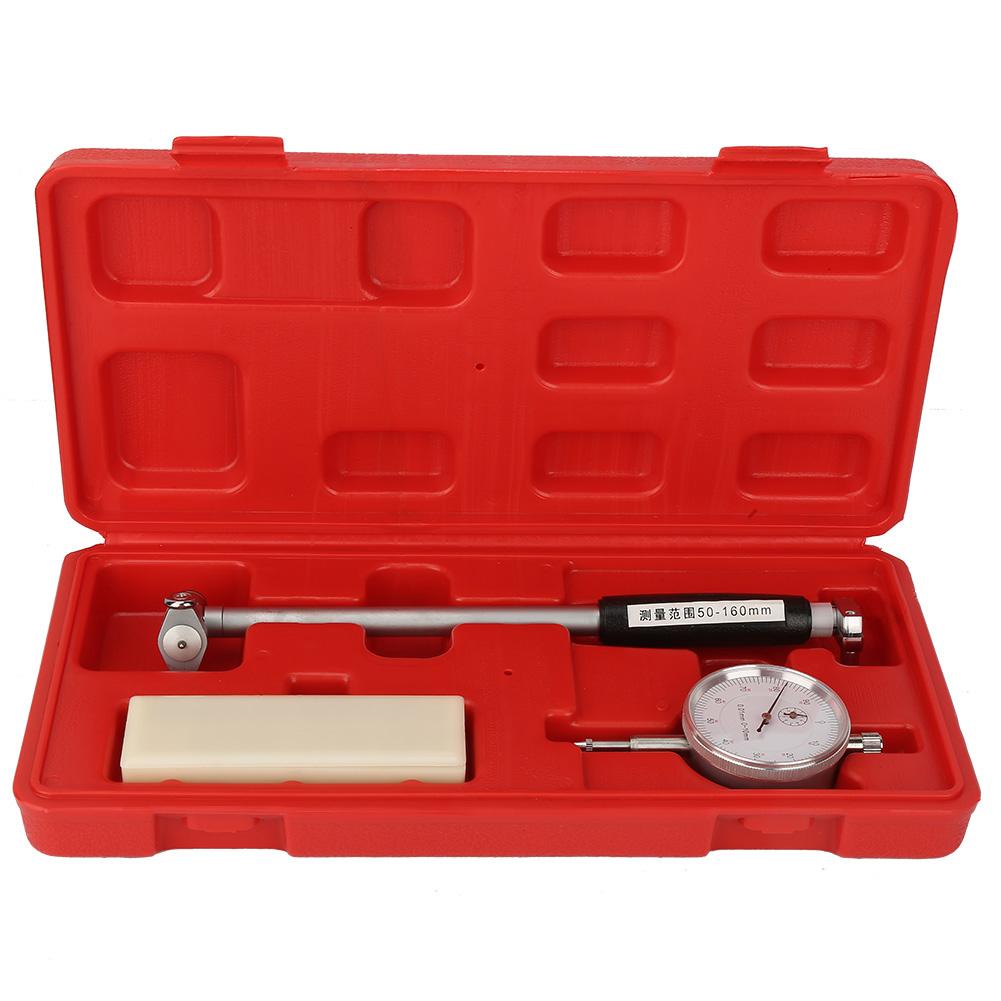 Dial Bore Gauge 50 160MM Diameter Indicator Measuring Engine Cylinder Tool Kit