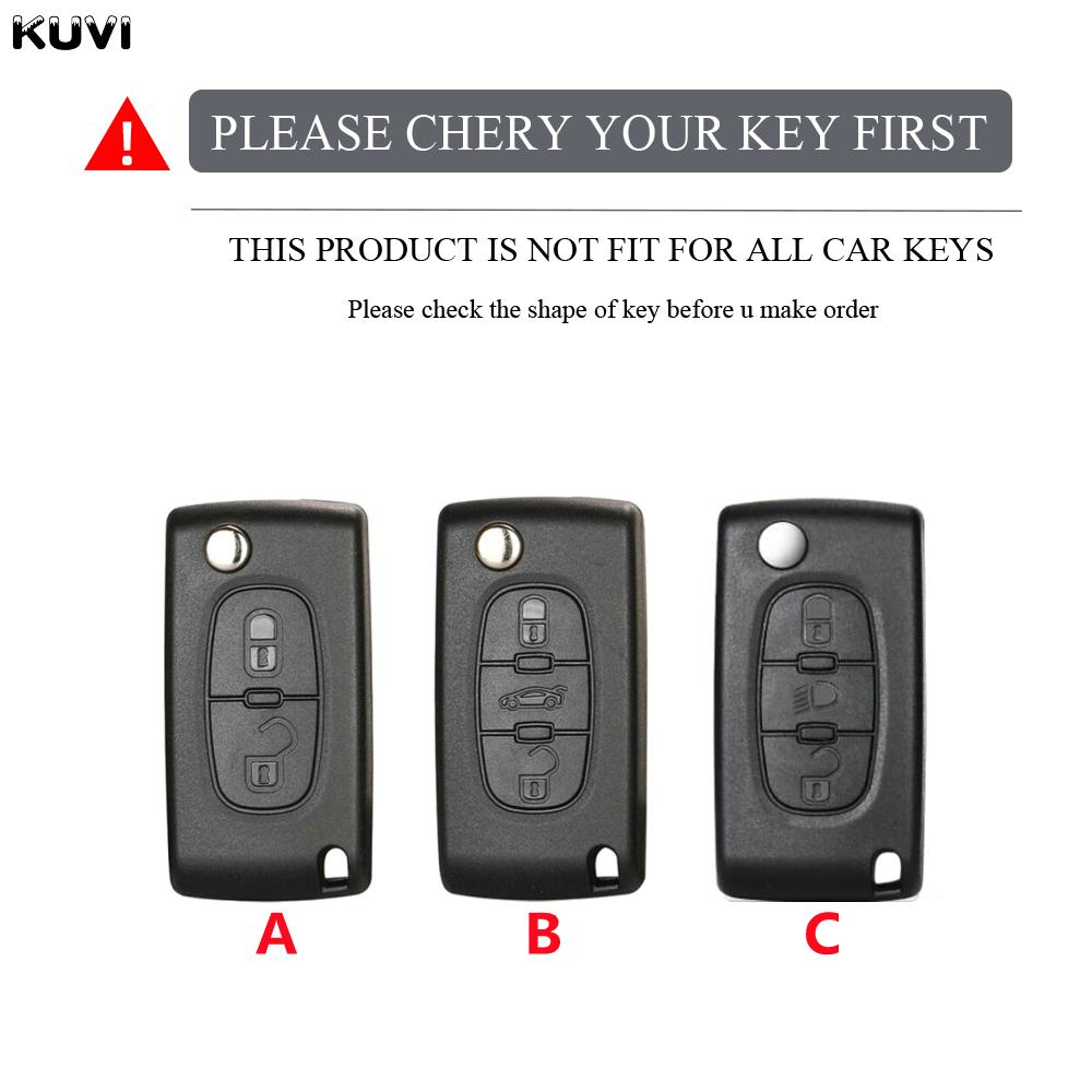 TPU Etui Klapka Pokrowiec na Kluczyk Samochodowy Dla Citroen C2 C3 C4 C5 C6 Xsara Berlingo Dla Peugeot 207 307 308 407 607 807 Ochraniacz Brelok