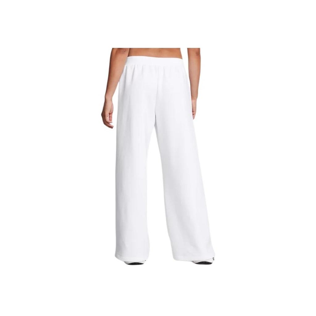 Under Armour Unstoppable Fleece Wide Leg Pants Women Pants White 1386490-100