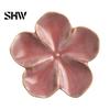 Retro Glaze Dipping Bowls Cherry Blossom Sauce Dish, Ceramic Sushi Soy Bowl, Small Unique Kiln Change Tableware Decorative Seasoning Appetizer Serving