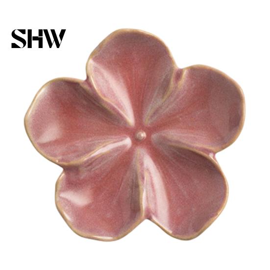Retro Glaze Dipping Bowls Cherry Blossom Sauce Dish, Ceramic Sushi Soy Bowl, Small Unique Kiln Change Tableware Decorative Seasoning Appetizer Serving
