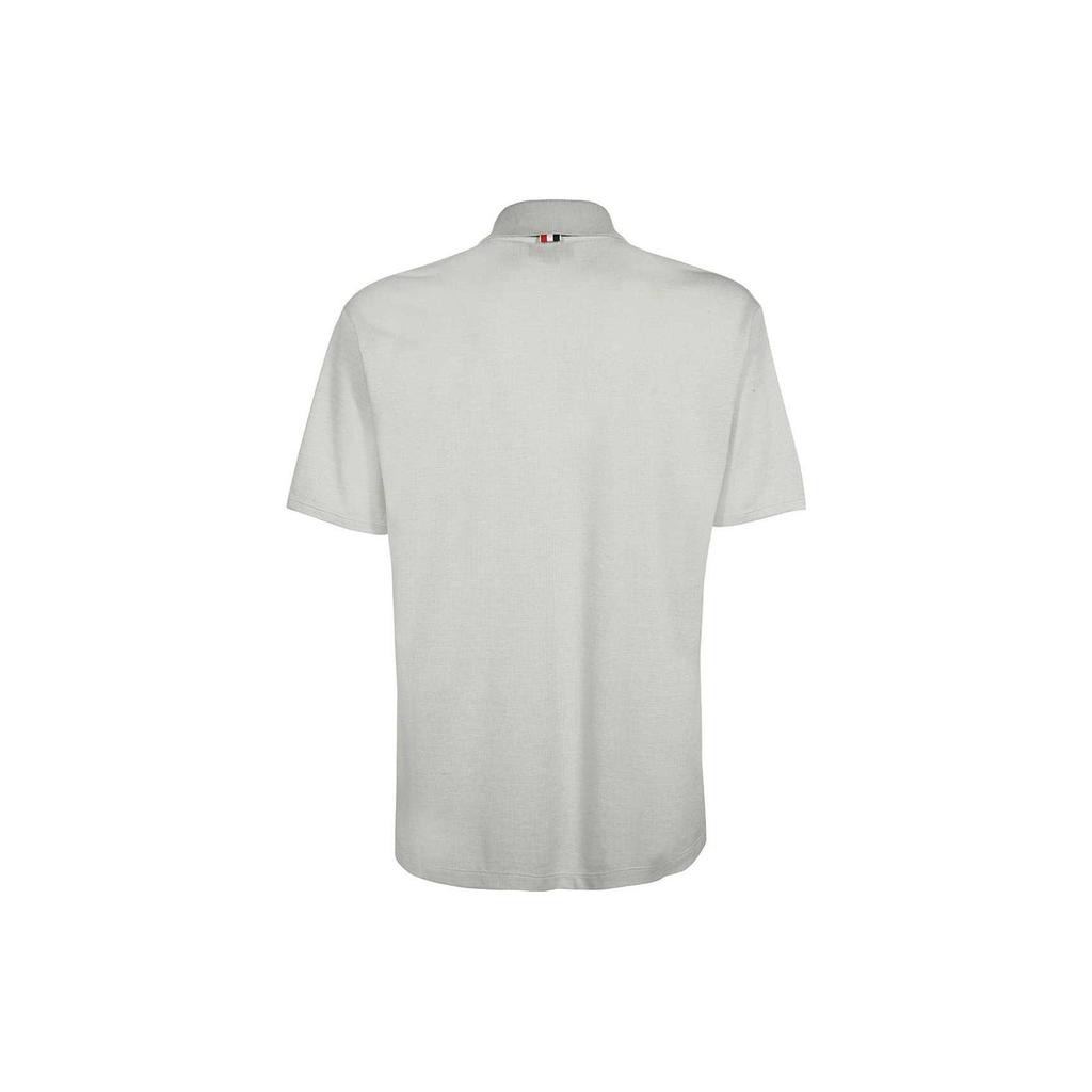 THOM BROWNE Logo Patch Stripe Detailed Polo Shirt MJP180A-J0085-113