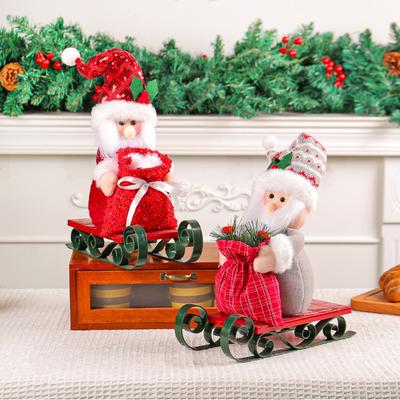 Festliche Schreibtischdekoration Weihnachtsdekoration Tischmittelstück Auffällige Dekoration Fröhliche Feiertagsatmosphäre 41*25*10cm