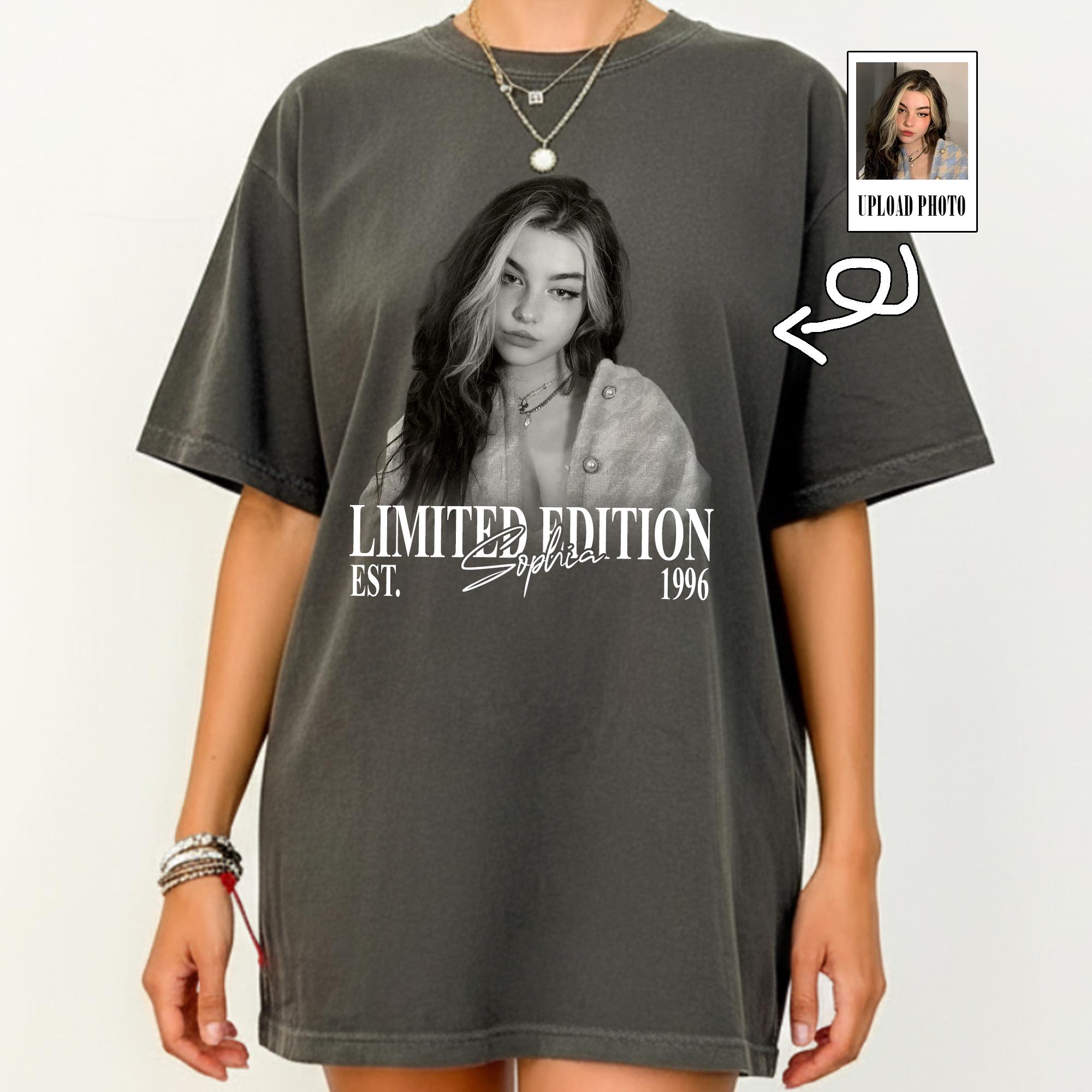 

Vintage Photo and Year Shirt Custom Picture Birthday Shirt 30th Birthday Gift 40th Birthday Gift Retro 30th Birthday Shirt 3XL