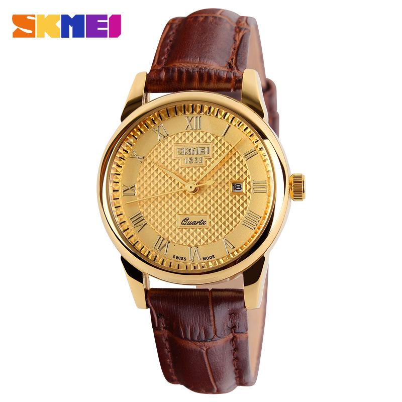Shikemei Men's Casual Business Watch - Handsome, Elegant, Trendy, Waterproof with Single Calendar; Ideal for Men and Couples.