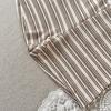 Korean Summer 2026: Boys' Striped Button Two-Piece Set