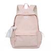 Schoolbag Mori solid color printed student schoolbag small fresh candy color backpack simple large capacity youth campus backpack